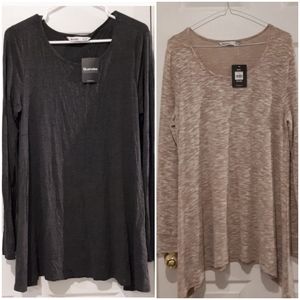 2 Long Sleeves Blouses